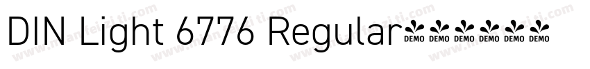 DIN Light 6776 Regular字体转换